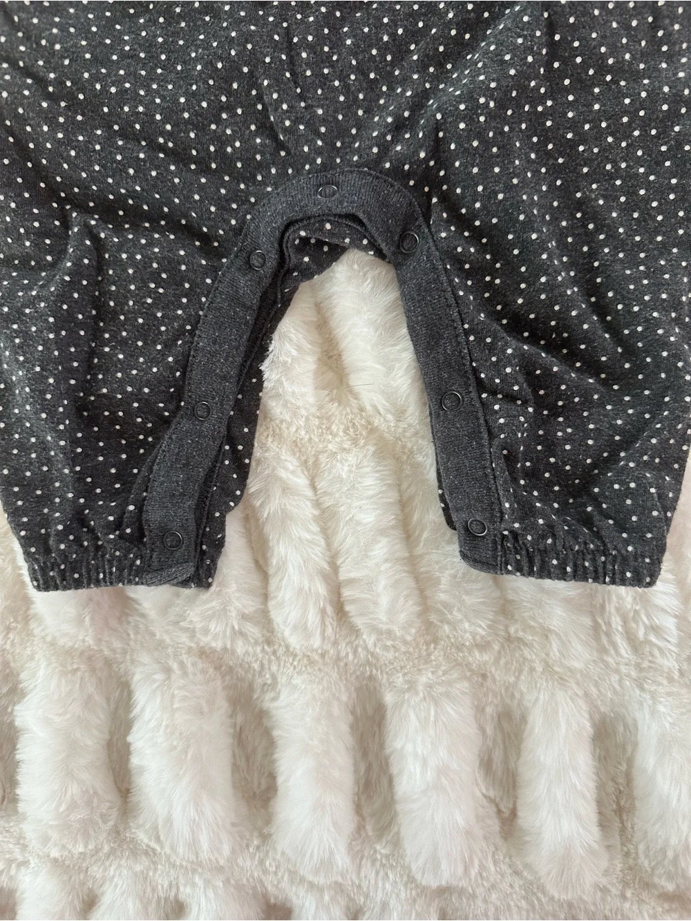 Old Navy Black and White Polka-dotted Romper
